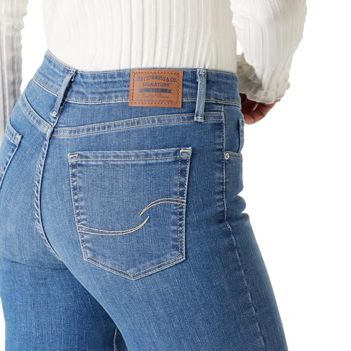 Levi Strauss Signature Women's Totally Shaping Bootcut Jeans Mid-Rise Stretch Denim (Also Available in Plus), (New) Out of Town, 2 Regular3