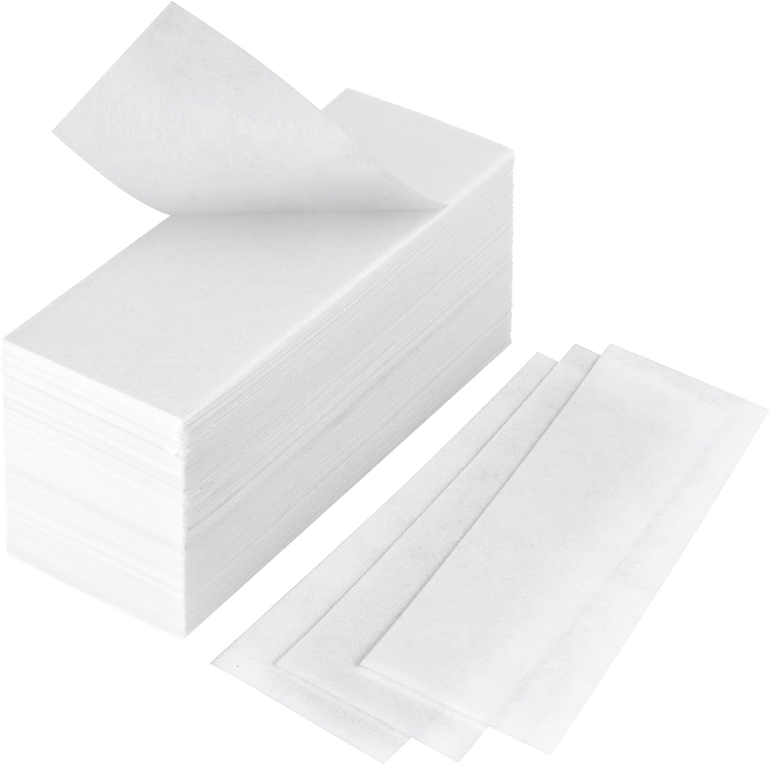 160 strisce di cera per epilazione, per uomini e donne, resistenti agli strappi, delicate sulla pelle, in tessuto non tessuto, per depilazione e ceretta su viso, corpo, gambe