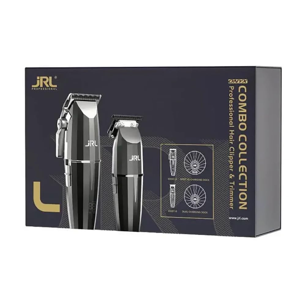 JRL Onyx Combo Collection Clipper + Trimmer | Confezione di macchine da taglio professionali
