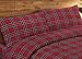 Set 2 Federe Letto con Bottoni 100% Cotone Fantasia Scozzese Kilt Vari Colori Federe Rosso