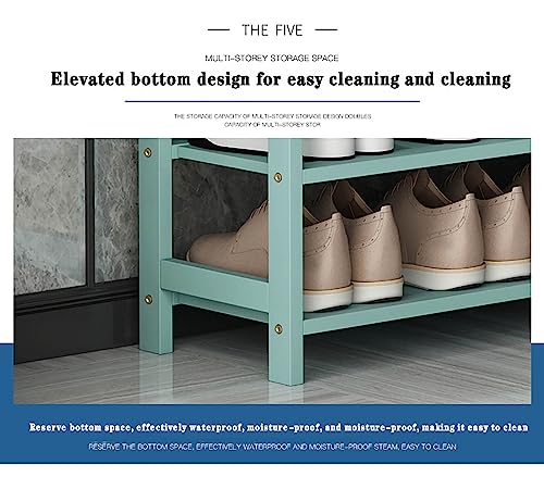 Rangement chaussures bambou gain de place meuble d'angle autoportant entrée - 6