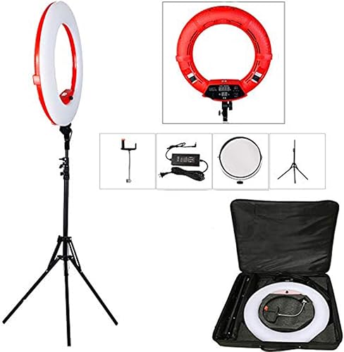 Yidoblo18 - Juego de luces fluorescentes regulables, 96 W, 5500 K, soporte de luz, tubo suave, filtro y bolsa para fotografiar YouTube Auto Video