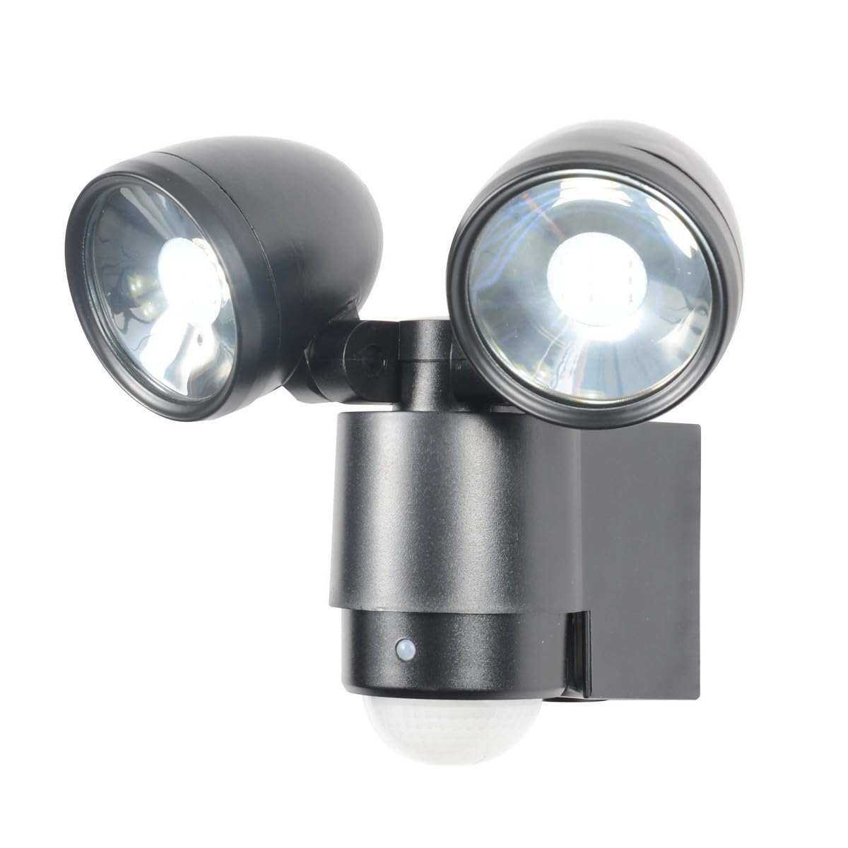 Forum Black Sirocco Led Twinspot Floodlight With Pir Sensor