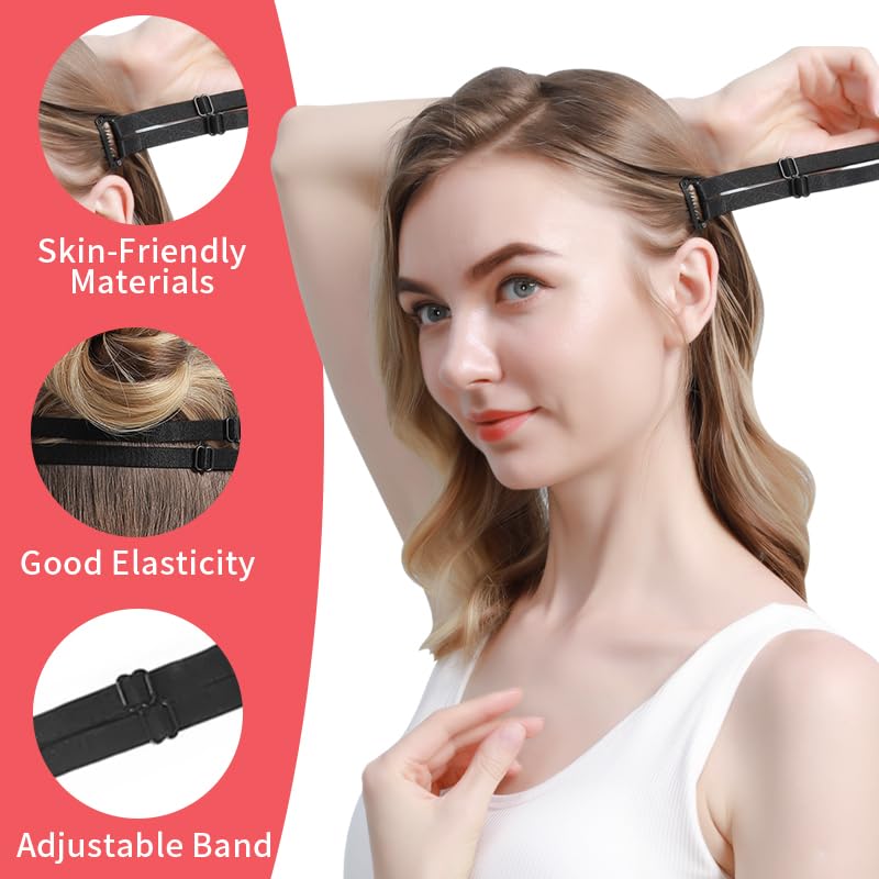 4 Pcs Facelift Bands with Clips Patch Straps Adjustable Instantly Hairpin Facial Lifting Bands Facelift Bands Reusable Lifting Saggy Skin Patch Elastic Bands for Facial Wrinkles crow's feet