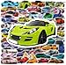 50PCS Super car Stickers for Adult, Racing Car Sticker, Color Waterproof Sports Car Decals, Cool Stickers Suitable for Water Bottles, Laptops, Skateboard,Helmet