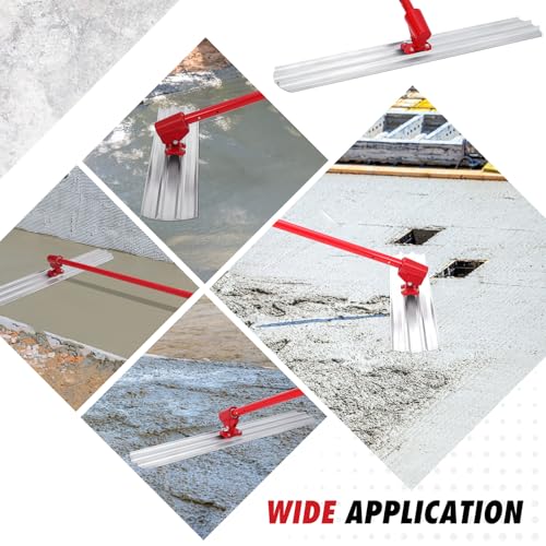 48"x8" Bull Float Kit Magnesium Bull Float for Concrete Finishing Heavy-Duty Cement Smoothing Tool With 4 Float Handle Bracket - Image 7