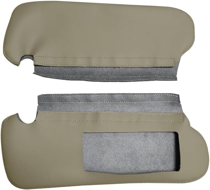 Driver & Passenger Side Sun Visor Cover Fits for Toyota 4Runner 1996-2002 (Tan, 1Pair)
