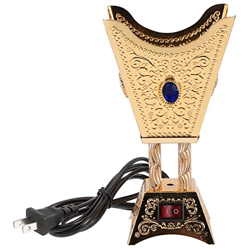 Vosarea Electric Incense Burner Vintage Metal Incense Burner For Incense Cones Wax Melts And Oil Wax Burner Oil Burner (Us Plug) #TOP30