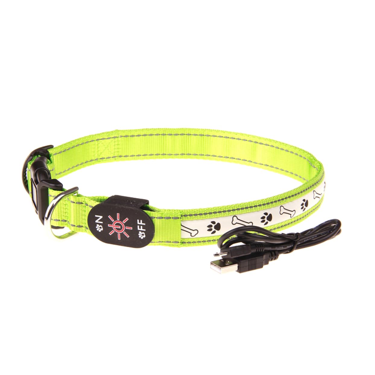 Didiseaon Dawanda Joyas Y Bisutería Collares Y Gargantillas Collares Un Gargantilla De Mascota De Perro Mascota LED Perro Iluminado Circular