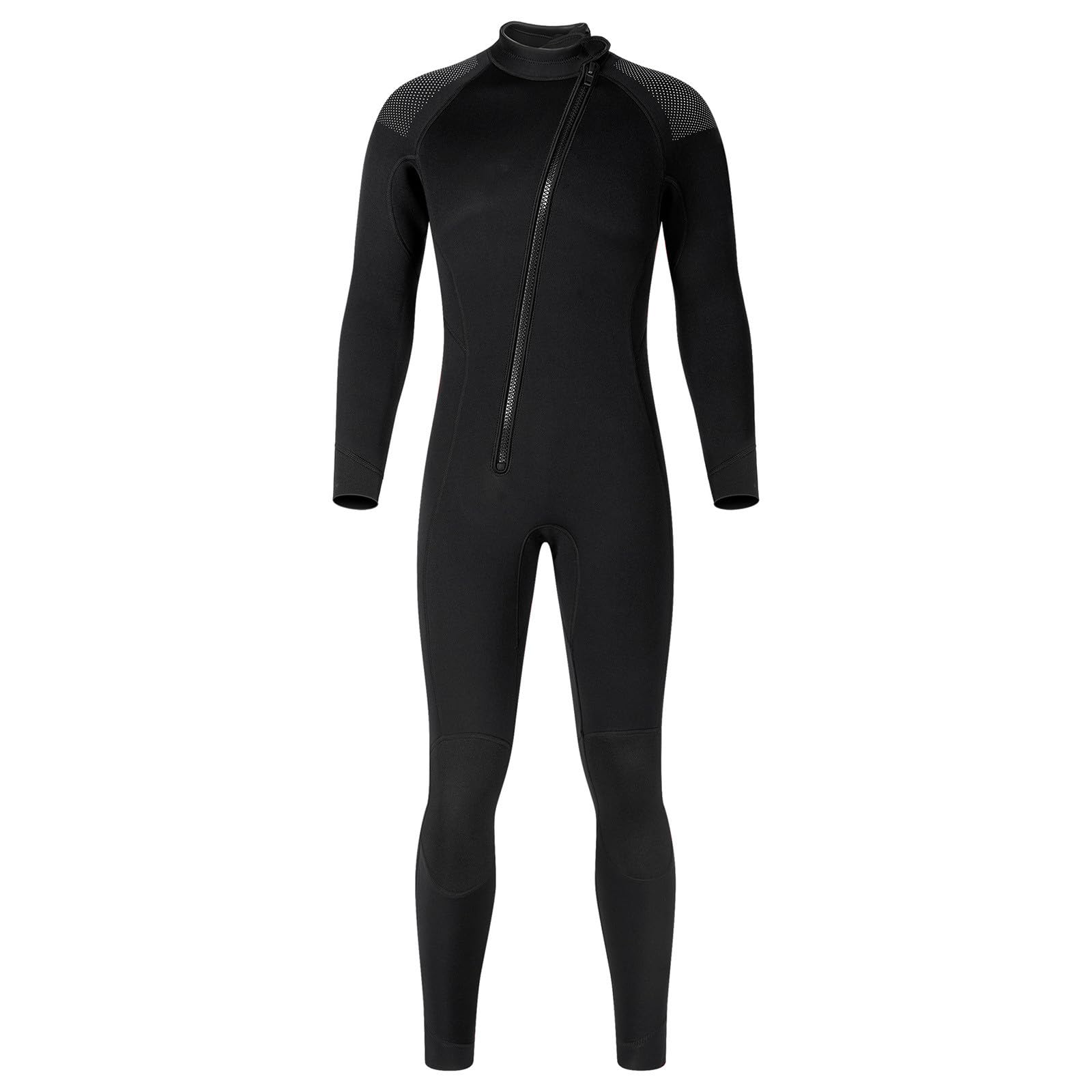 Jhebecneks Wetsuit for Men, Women Wetsuits Full Length, 3mm Neoprene Wet Suit Adult Wetsuit Wet Suits for Diving Snorkeling Swimming Surfing A-Black