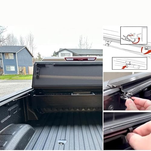 4-Pack Tonneau Cover Replacement Clamps for BAKFlip Series | Heavy Duty Truck Bed Cover Prop Rod Clips | Compatible with MX4/F1/G2/HD/VP Models | Universal Locking Mechanism Accessories