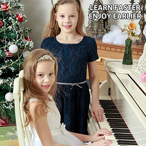 Lot de 88 étiquettes amovibles et réutilisables en silicone pour clavier de piano – Pour enfants et débutants – Arc-en-ciel - Les Beatles, Paul McCartney, John Lennon, RIngo Starr, George Harrison Lot de 88 étiquettes amovibles et réutilisables en silicone pour clavier de piano - Pour enfants et débutants - Arc-en-ciel – Image 6