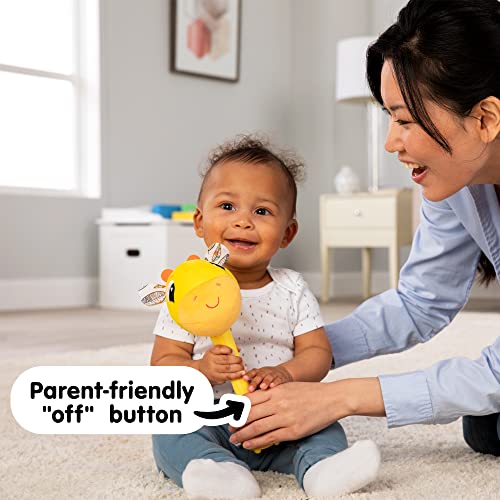 Lamaze Wacky Giraffe - Juguete sensorial para bebés - Juguetes educativos para bebés con Efectos de Sonido Locos para Habilidades motoras Finas - Incluye 2 Modos de Sonido - Sonajero de Peluche para - imagen 3