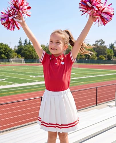 Move Dance Little Girls Dress 4T 5T Red Polo Skirt Set with Shorts - image 6