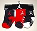 Nike Air Jordan Toddler Baby Socks Non-Slip 3 Pack Size 12-24 Month Black/White/Red