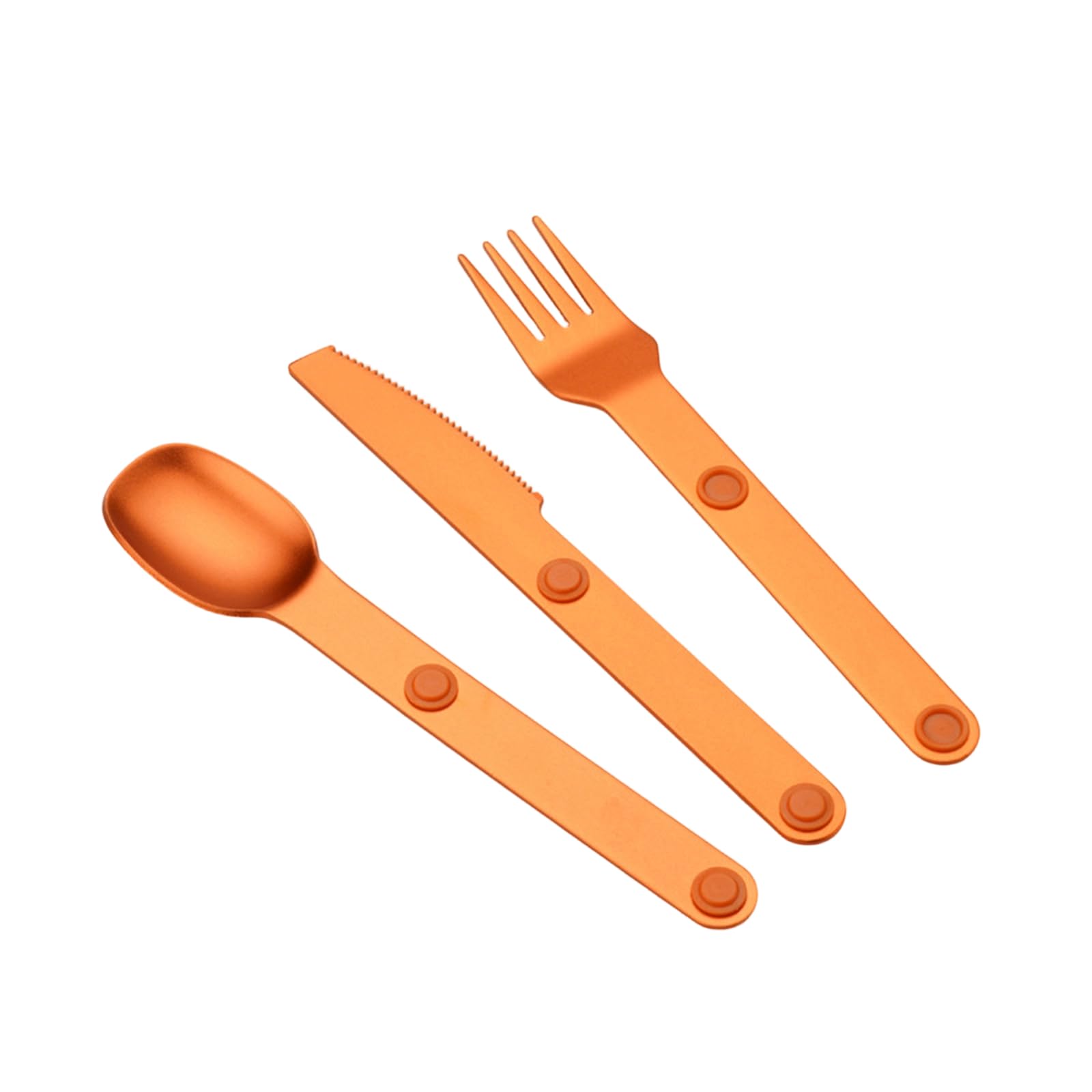 Uqezagpa Dining Essential 3 Piece Aluminum Utensil Set Fork Spoon Portable Camping Cutlery Rustproof Dishwasher Safe Camping Utensils