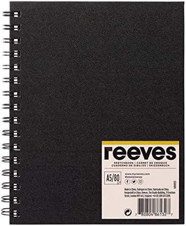 Reeves Spiral Bound Hardback Sketchbook, A5
