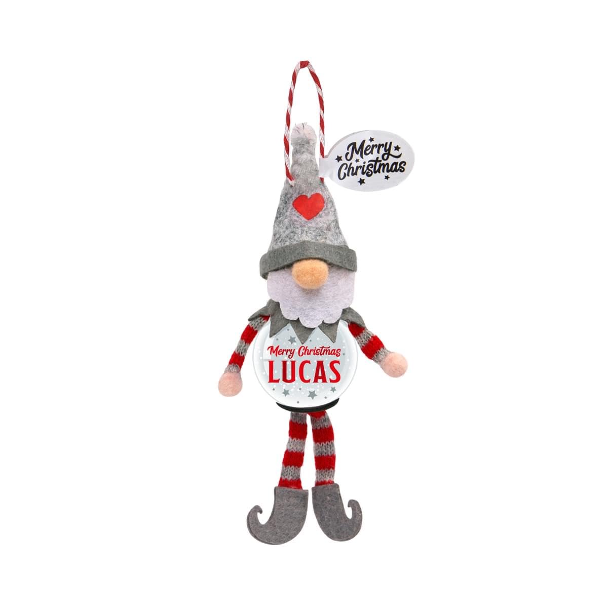 Personalised Snowglobe tree decoration (Lucas)