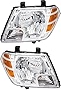 For Nissan Frontier Headlights Lamps Set 2009 2010 2011 2012 2013 2014 2015 2016 2017 2018 2019 Halogen Driver and Passenger Side