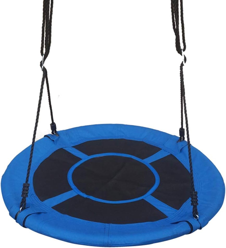 Giant 40" Original Saucer Tree Swing by JUMP FROG USA, Holds 400 lbs, Quality Weather Resistant Fabric, Easy to Assemble Step by Step Directions, Year Round Outdoor Fun, Pick Your Color (Royal Blue)