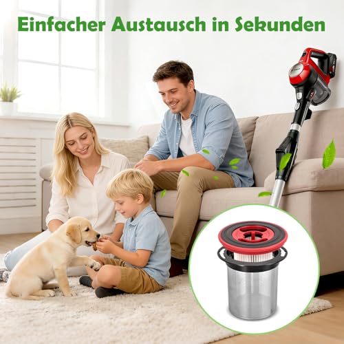 Ersatzfilter für Bosch Unlimited 7, Waschbarer HEPA-Filter aus Edelstahl Zubehör Wrsatzteile für Bosch Akku-Staubsauge BKS711XXL BBS711W BBS712A BCS711GB BKS711MALL