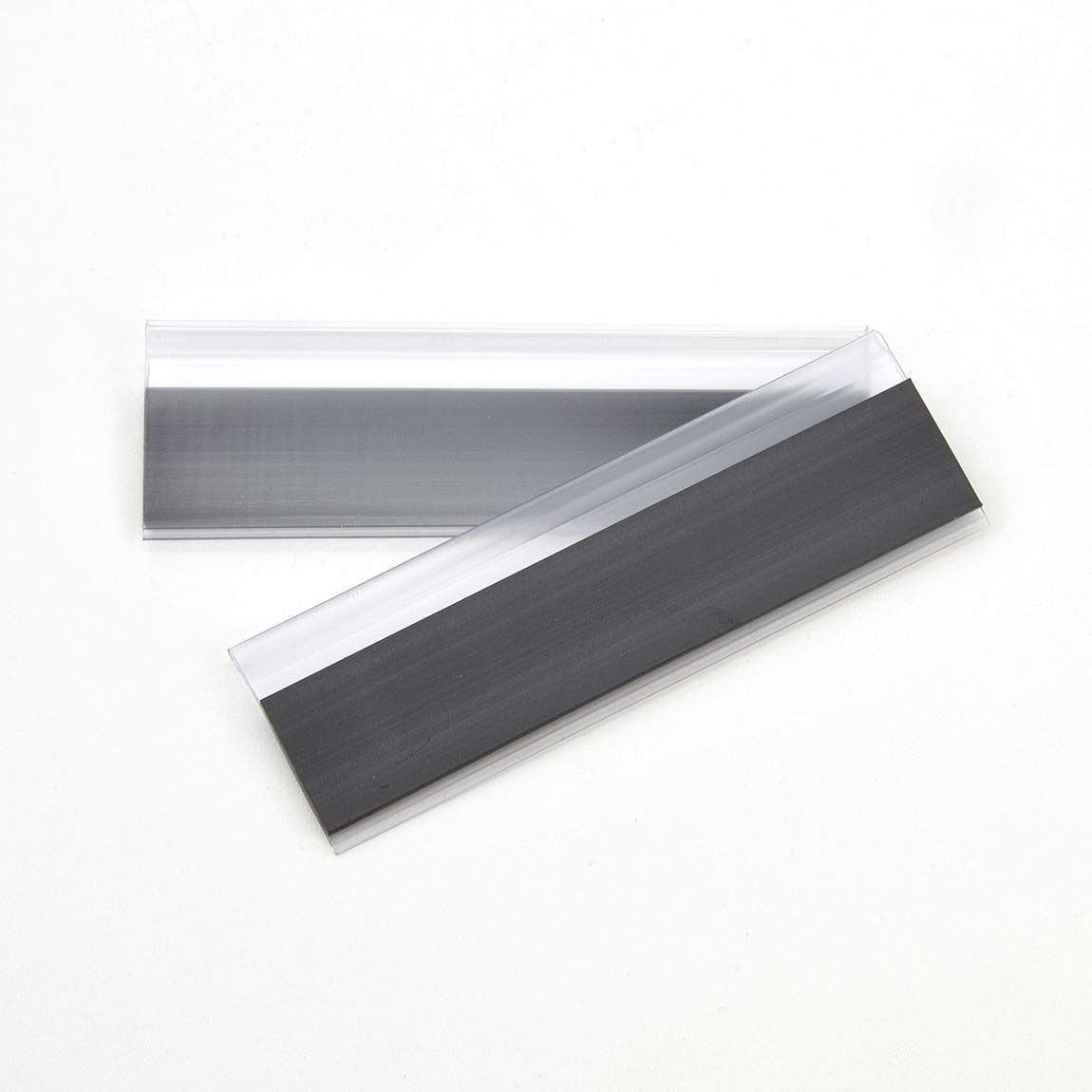 Image secondaire de Lot de 50 porte-étiquettes aimantés Transparent 100 x 54 mm