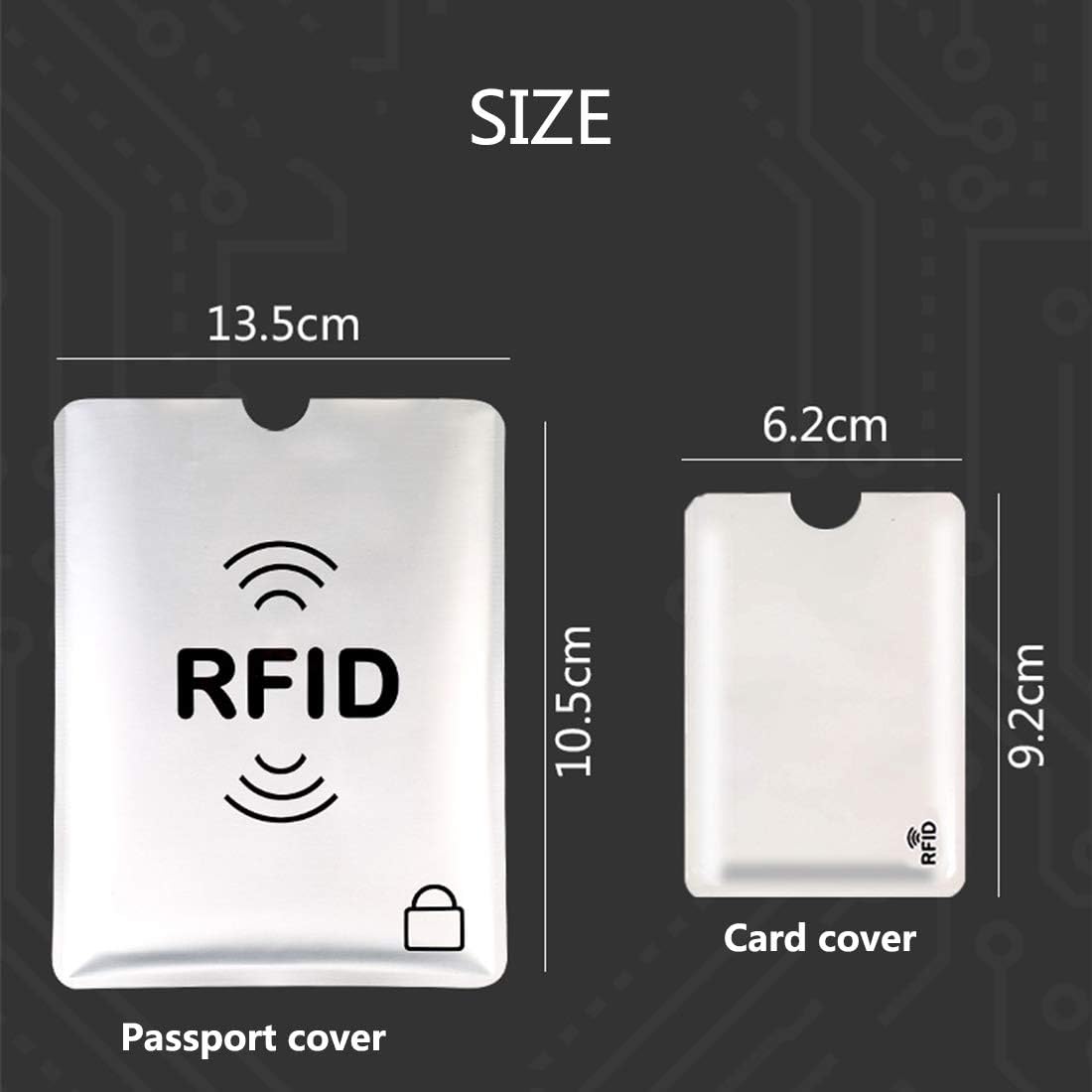 fancyfree RFID Blocking Sleeves, Identity Theft Prevention RFID Credit Card Holders Smart Slim Design Card Covers, Perfect for Wallet, Puerse, Passport Holder (10 Packs-5 Colors Card Covers) image 3