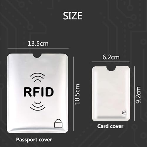 Miniatura 3 de fancyfree Fundas de bloqueo RFID, prevención de robo de identidad RFID, fundas para tarjetas de crédito RFID, fundas para tarjetas de diseño delgado