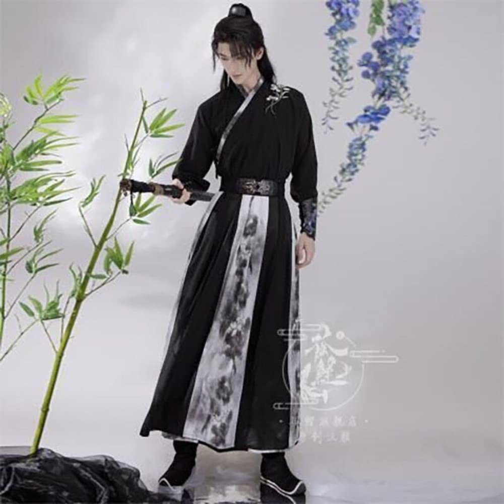 Chińska sukienka Hanfu, Hanfu mężczyźni starożytny chiński zestaw Hanfu męski kostium cosplay letnia impreza Hanfu