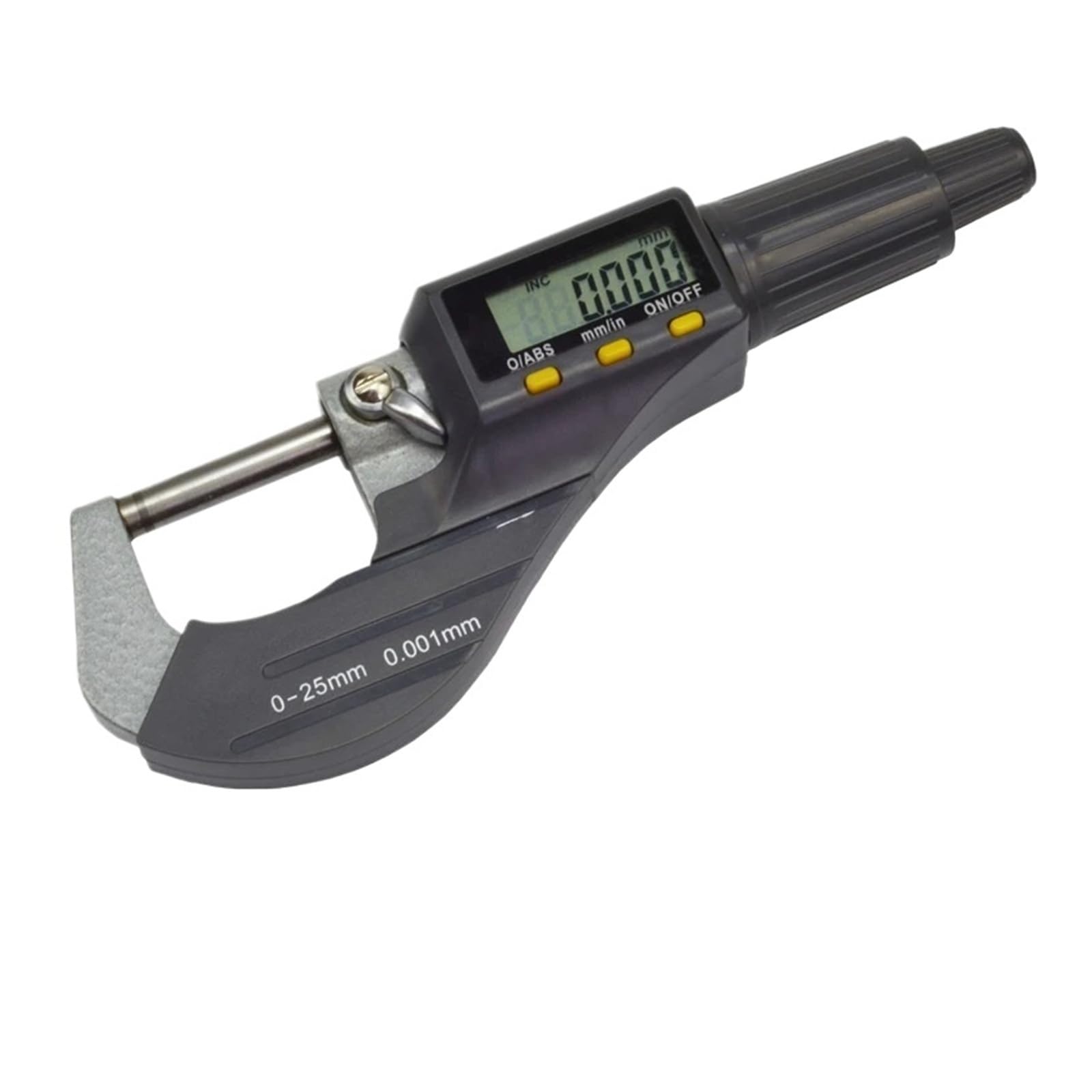 Micrometro digitale esterno da 0-25 mm, strumenti di misurazione dello spessore professionali in pollici/metri, risoluzione 0,00005"/0,001 mm