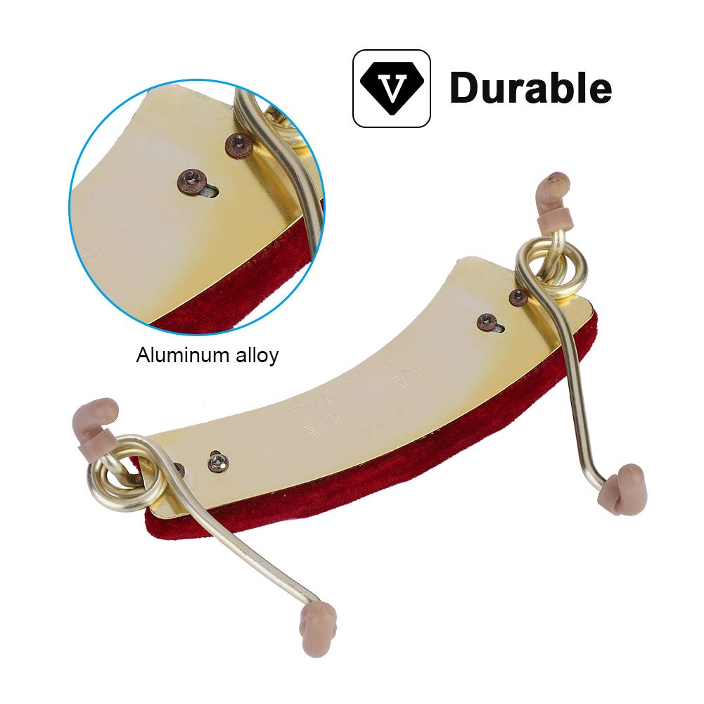 Support d'Épaule Réglable pour Violon 3/4 et 4/4, Pieds Adjustables et Coussin Moelleux Confortable