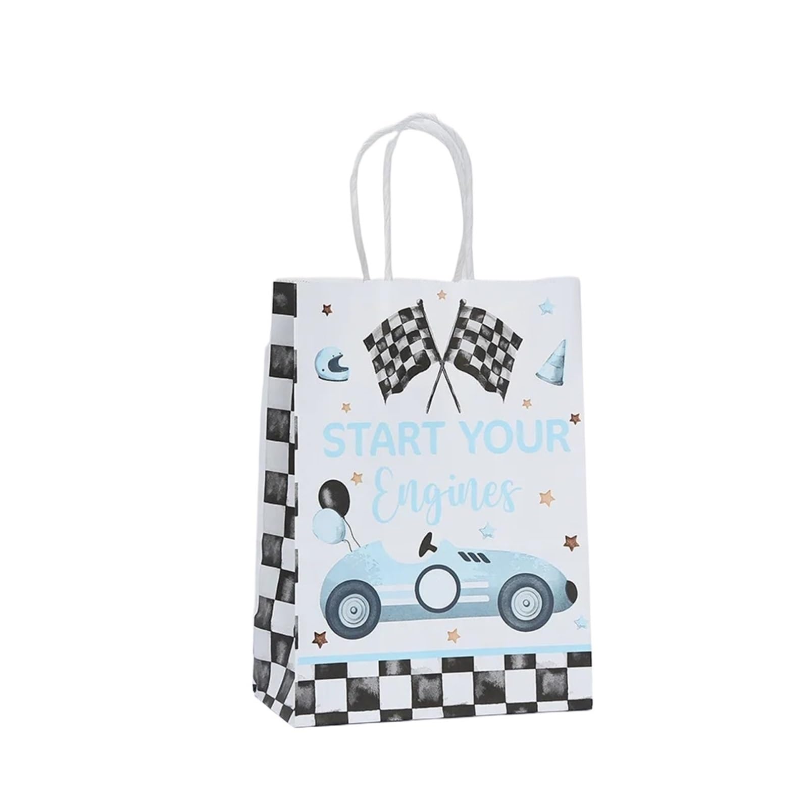 24 Stück Rennwagen-Papiertragetaschen für Partys
