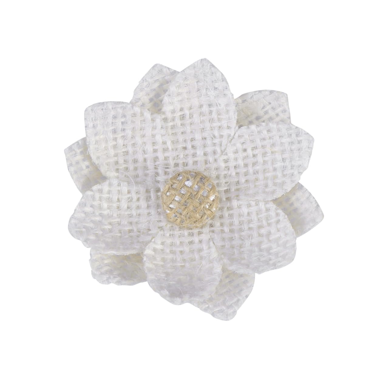STOBOK 30stücke Jute Burlap Blumen Diy Vintage Deko Für Rustikale Hochzeiten Und Partys Weiße Handmade Materialien Für Tischdekoration Und Bastelprojekte