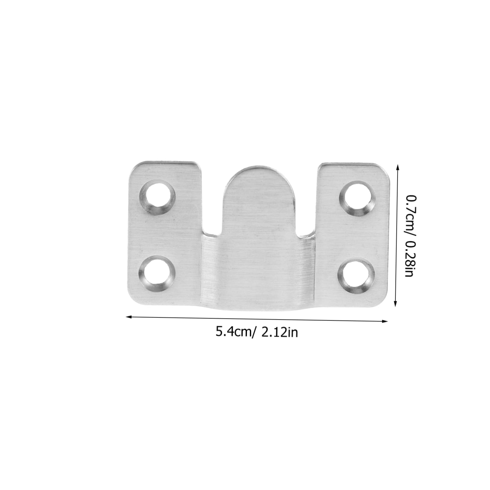 Connettori Telaio Letto in Acciaio Inox Argento, 8 Set