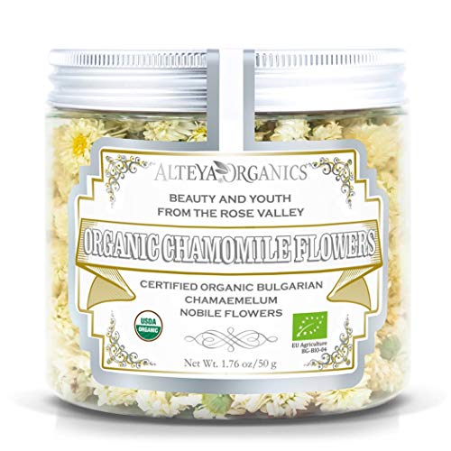 Alteya Organic Kamillebloemen 50 gr- 100% USDA Organisch Kamille Bloemen Bio Herbal Infusion