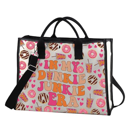 Cadeau coffee lover original sac cabas femme à motif donut