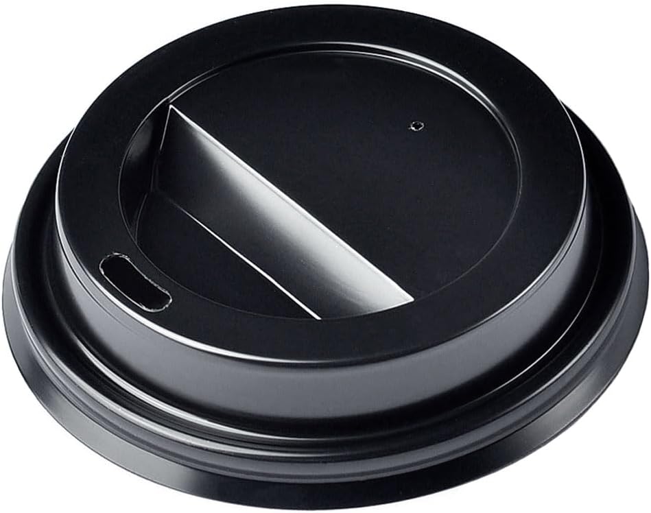 Embrace Eco-Friendly Elegance: Discover Premium Paper Cups - Biodegradable, Leak-Proof Drinkware for Hot & Cold Drinks | Ideal for Events, Parties, and Daily Use | Pack of 100 (8oz Lids)