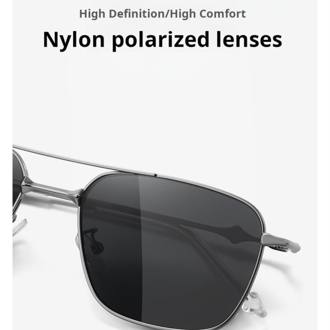Gafas de sol polarizadas de acero inoxidable con lentes de alta definición para exteriores
