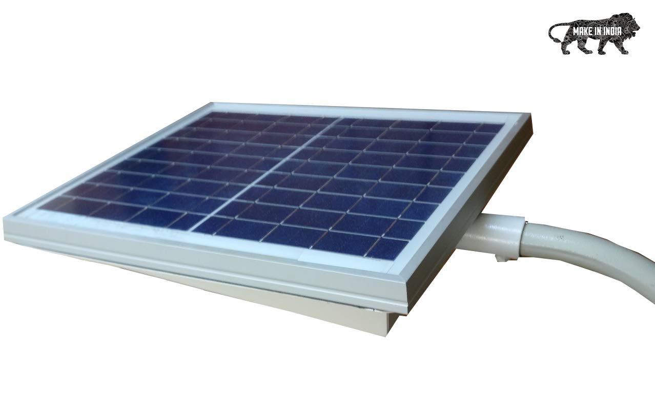 Mazda Energy 8W Solar Street Light (All in One, Battery + Solar Panel + Light) (White)