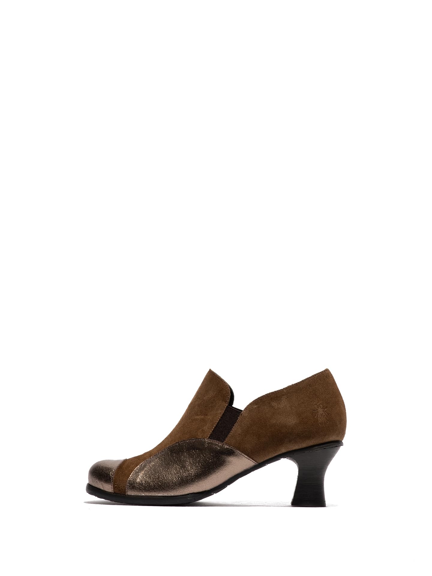 Fly London Women's BAUR344FLY Oxford, Elephant/DK. Gold, 6 UK