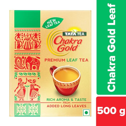 Image of Tata Tea Chakra Gold Premium Leaf, Rich Aroma & Taste, Black Tea With Leaf, 500 gram (Pack of 3)