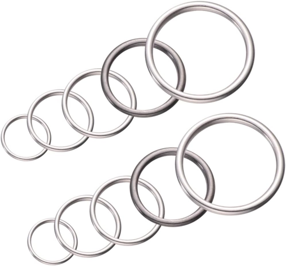Operitacx 75pcs Metal Closed Sturdy Alloy Jewelry Making Accessories for Crafts White Black Each for Earrings Necklaces Bracelets