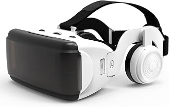 3D Virtual Reality Glasses, 3D Glasses Virtual Reality Headset with Blue Light Independent Adjustment Lens & Cooling Eye Mask, for Gaming and Watching Movies