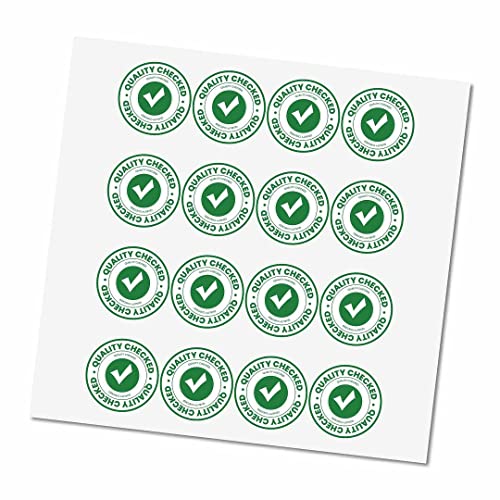 Image of CVANU 500pcs Quality Checked Mini Sticker in Green Color Round Shape (20 X 20mm) cv10