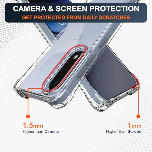 Image of CEDO Cover for OnePlus Nord 5 (5G) | Camera Protection Shockproof Bumper-Edge | 360 Degree Protection Acrylic Crystal Clear TPU+PC | Transparent Back Case Backcover (Transparent)