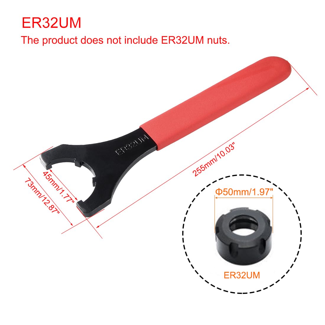 Chiave Per Mandrino A Pinza ER - Per Tornio/Fresatrice, Compatibile ER16, ER20, ER25, ER32, ER40