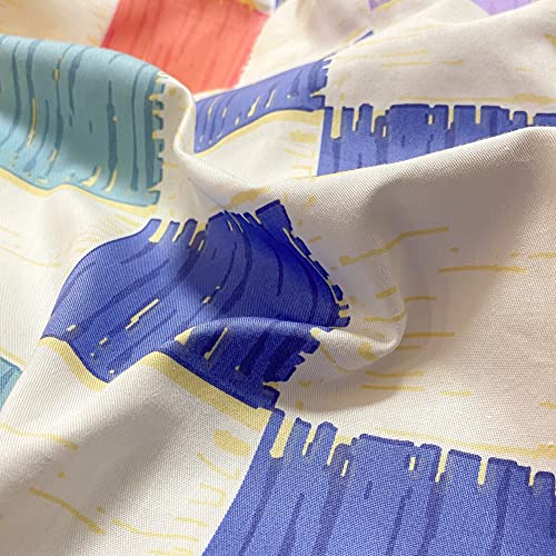 Liwhenhao Plaid Duvet Cover Set Twin 100% Cotton Bedding Blue Yellow Red White Check Geometric Checker Pattern Printed 1 Gingham Comforter Cover Zipper Closure 2 Pillocases For Kids Girls Boys #TOP4