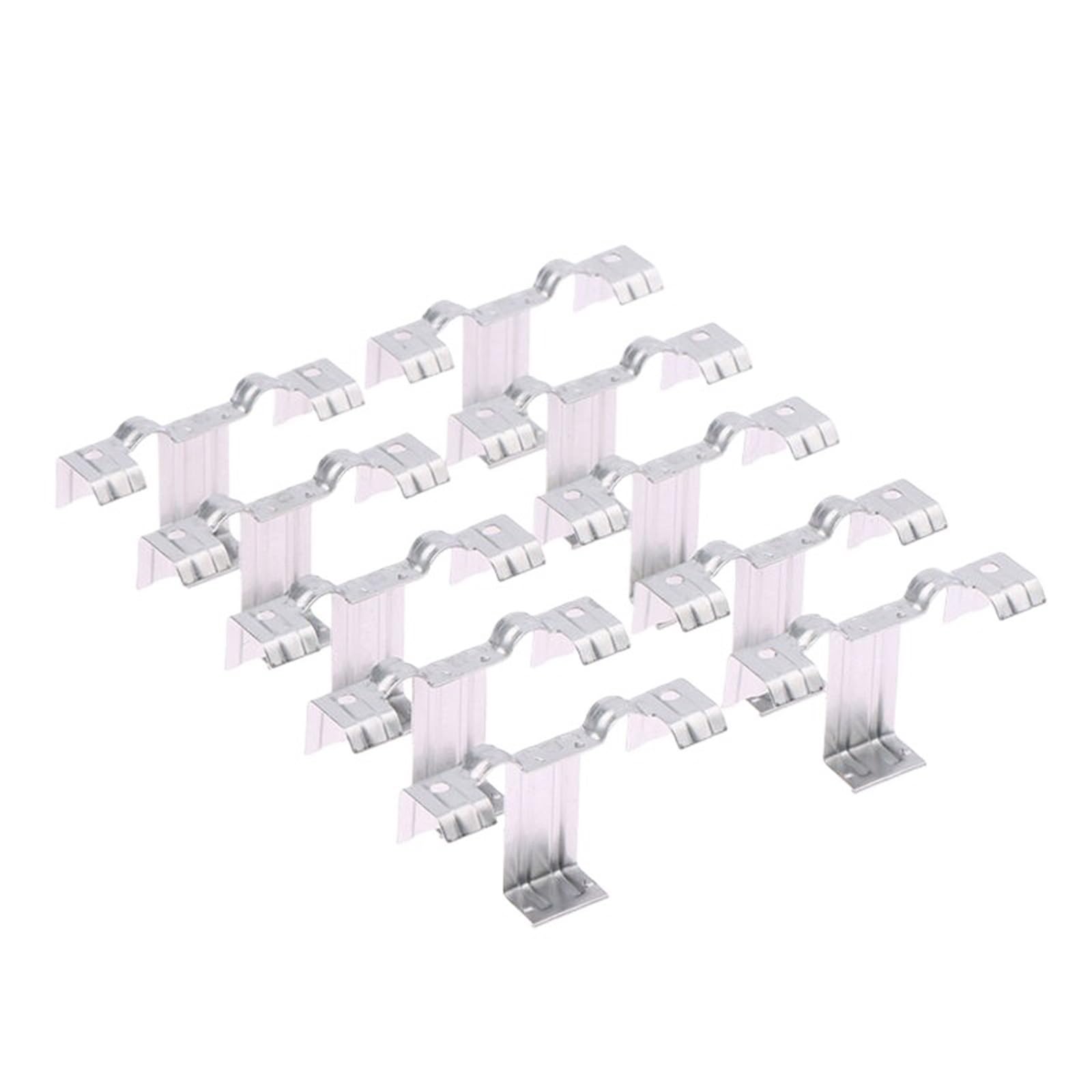 Solar Panel Mounting Brackets 50Pcs 30/35MM Stainless Steel Solar Panel Photovoltaic Water Guide Clip Redirection Clips(30mm)