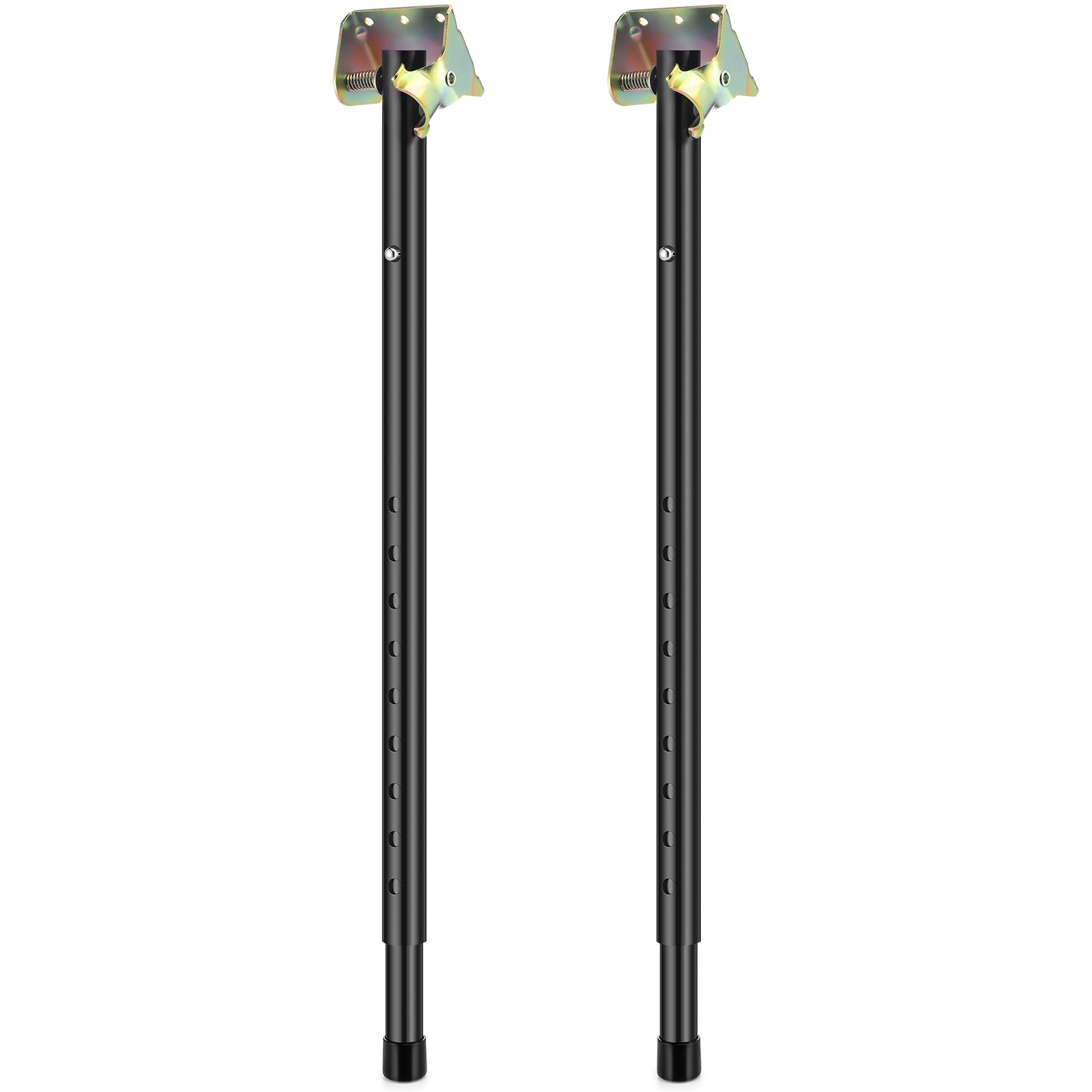 CroBlissful 2 patas plegables para mesa de autocaravana, 61 a 73 cm, soporte plegable telescópico ajustable y resistente