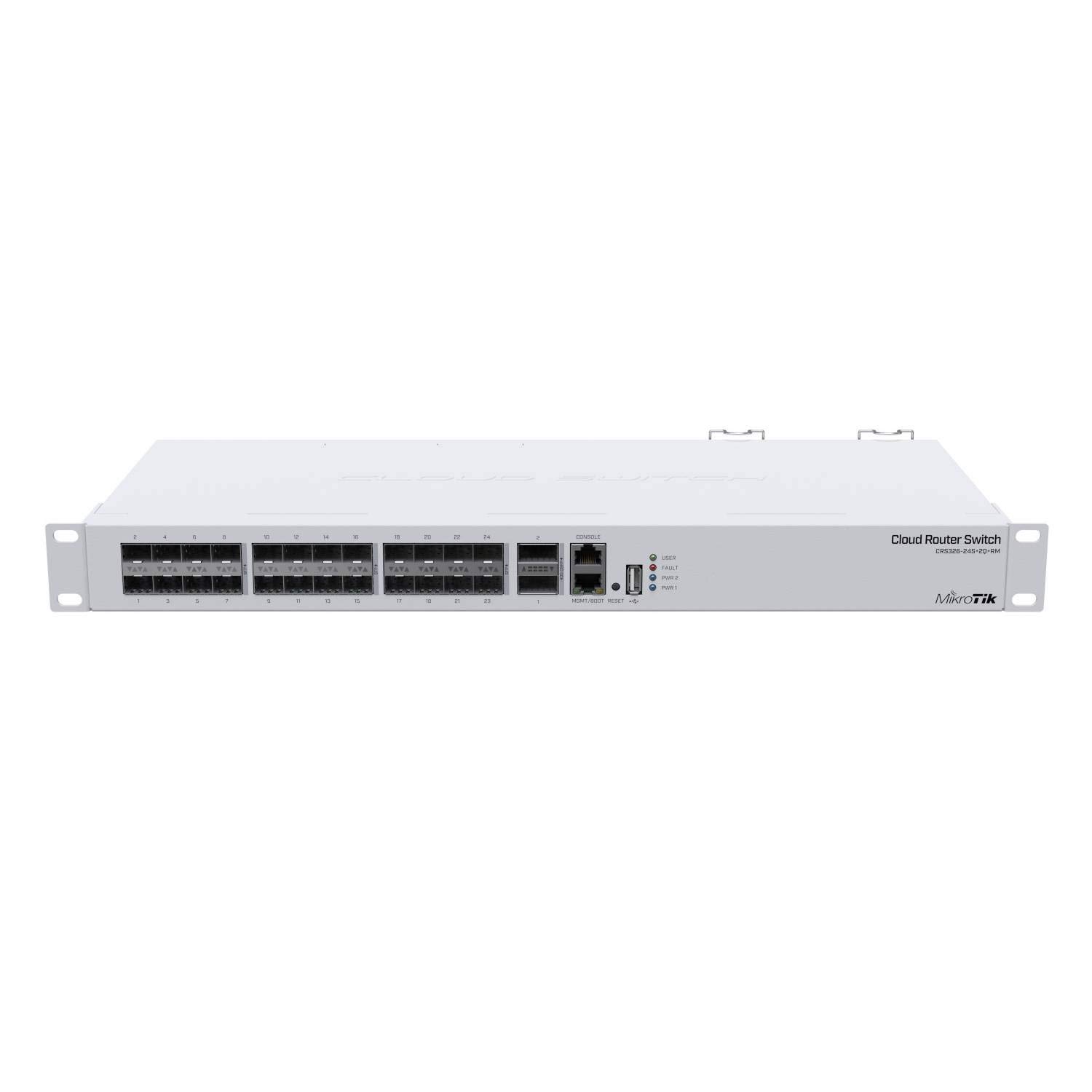 MikroTikCRS326-24S+2Q+RM network switch Managed L3 Fast Ethernet (10/100) 1U White